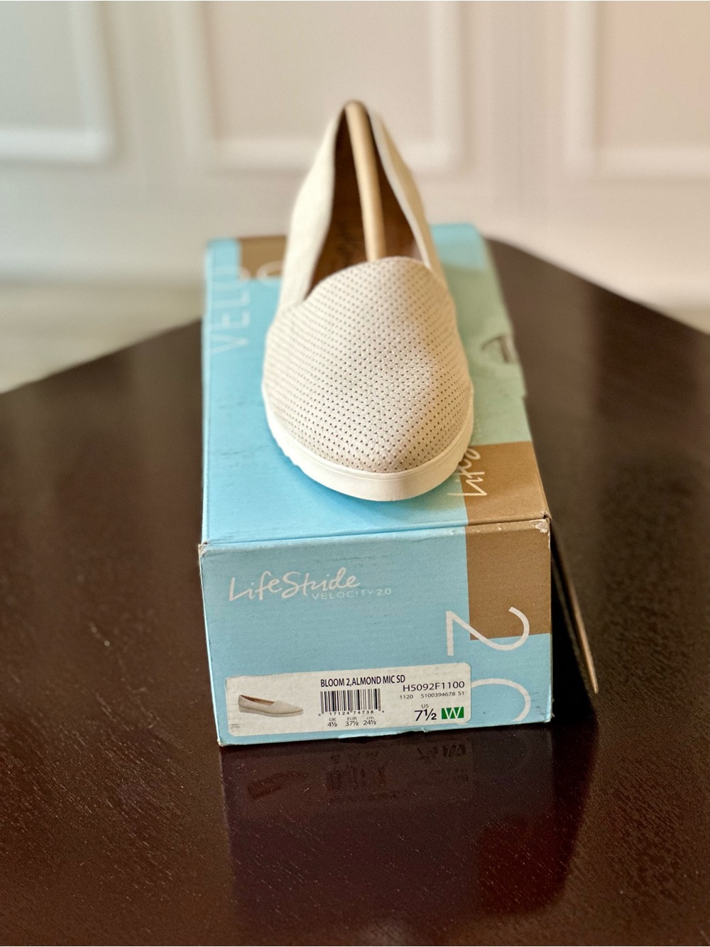 LifeStride Bloom 2 Slip On Flats Comfort Shoes NIB 7.5W